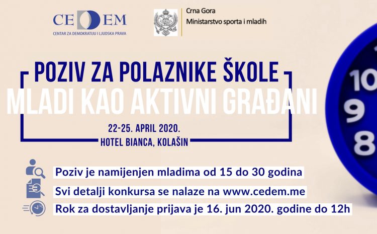  Competition for students of the school “Youth as active citizens”