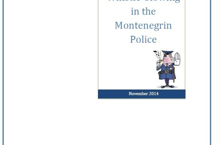  Policy Brief: Protection of whistleblowers in the Montenegrin police
