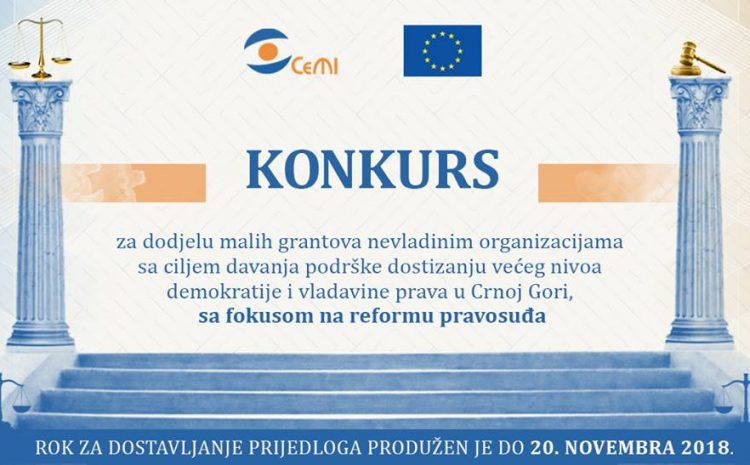 Extended competition for mini grants in the field of rule of law