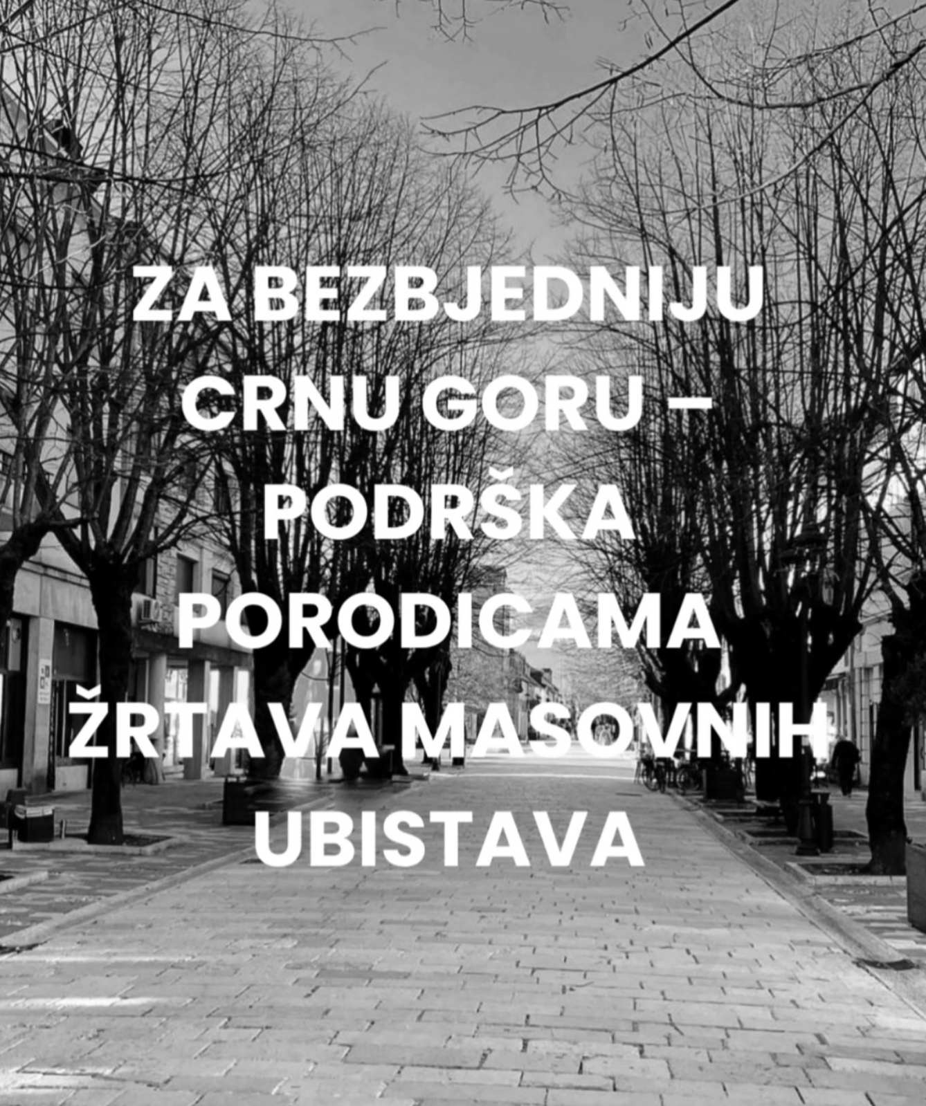 For a Safer Montenegro – Support for the Families of Mass Shooting Victims