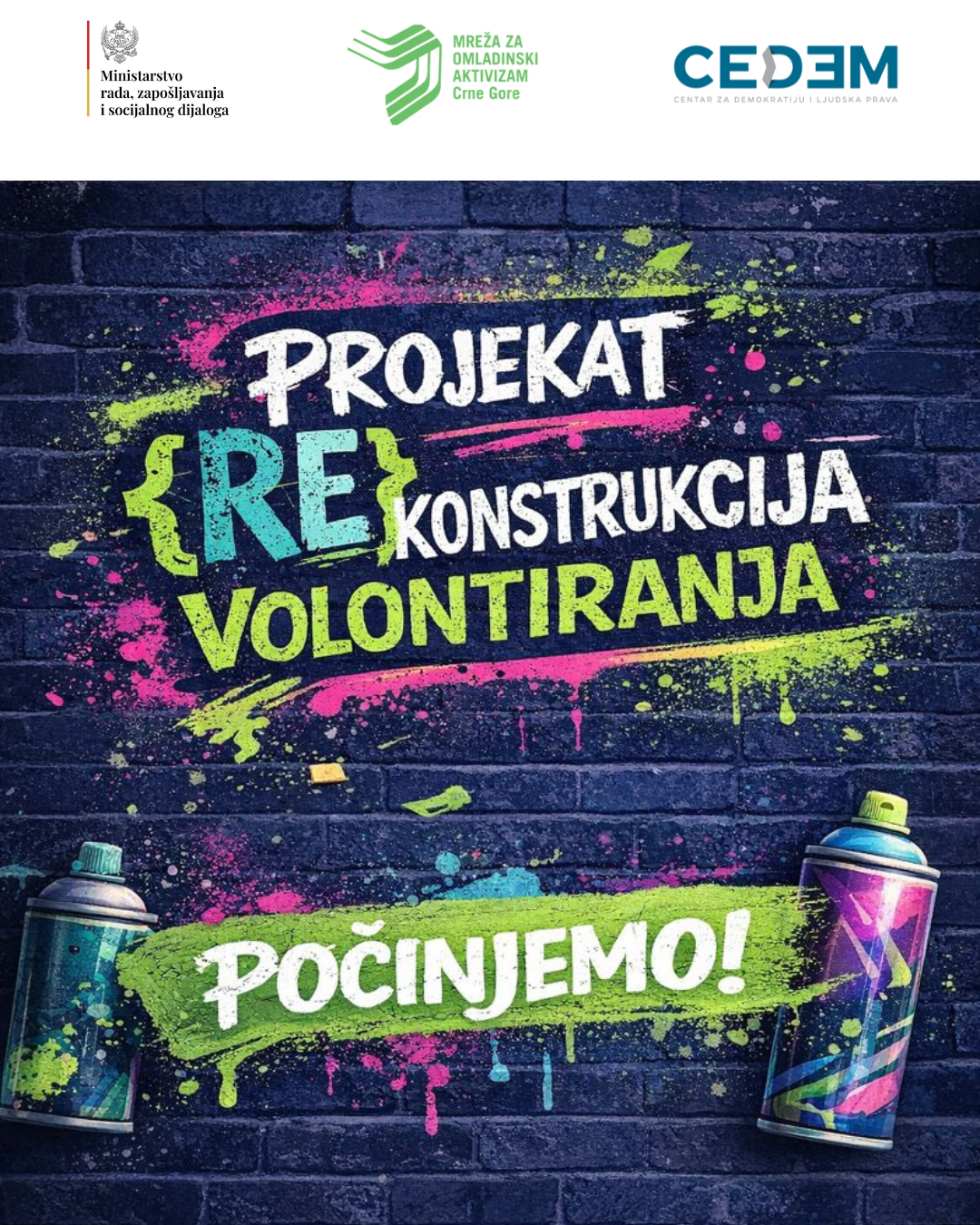 Početak realizacije projekta „(Re)konstrukcija volontiranja“