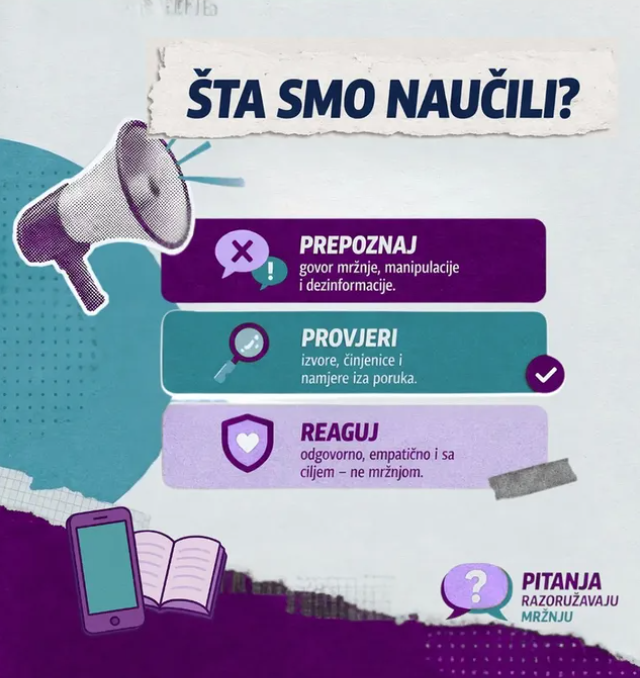 PITANJA RAZORUŽAVAJU MRŽNJU