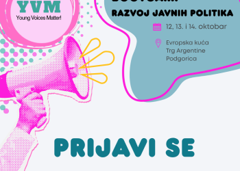 JAVNI POZIV ZA UČEĆŠE NA BOOTCAMPU – RAZVOJ JAVNIH POLITIKA